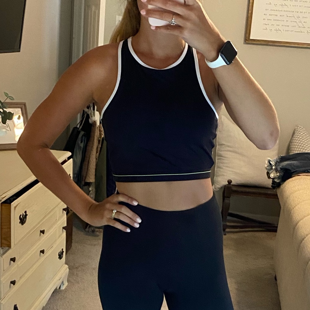High neck crop top
